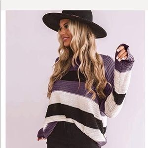 🔴COLOR BLOCK SWEATER